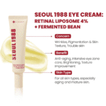 KSECRET SEOUL 1988 Eye Cream : Retinal Liposome 4% + Fermented Bean 30ml - Image 2