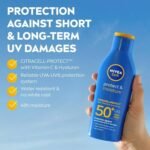 NIVEA SUN Protect & Moisture Lotion SPF50 - (200ml) - Image 2