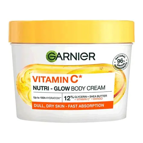 g3 Garnier Vitamin C Nutri Glow Body Cream (380ml) - Image 1